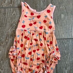 Little Sleepies - Cherry on Top Bubble Romper